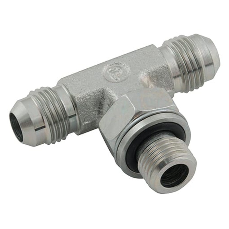 Parker 6S4OMXS Triple-Lok 9/16 JIC Male x 9/16 JIC Male x 1/4 BSP Adjustable Male On The Branch Tee