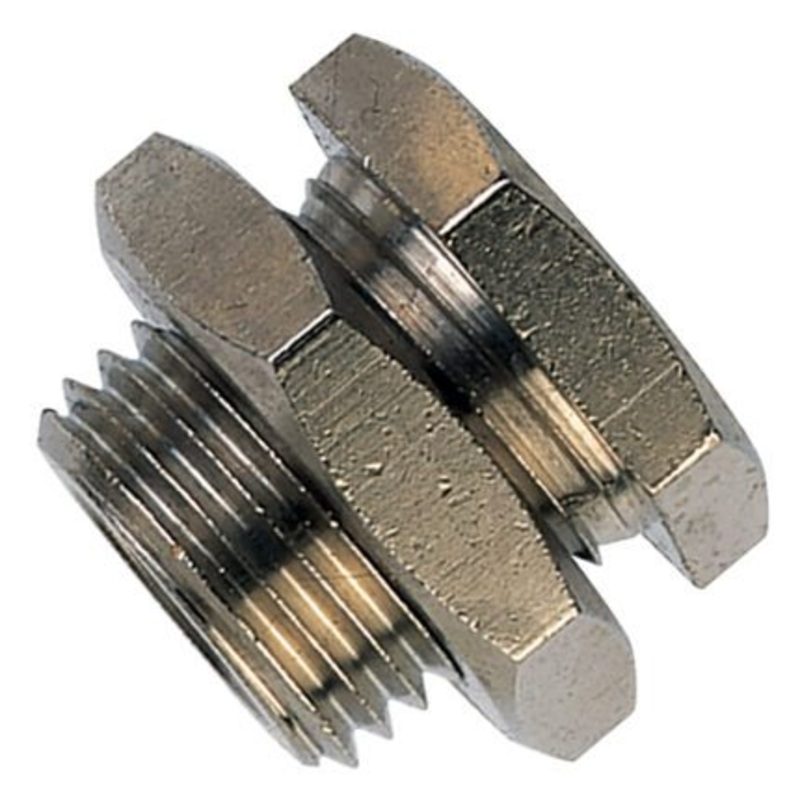 BSP Fixed Female x BSP Male Bulkhead C/W Locknut Adaptors