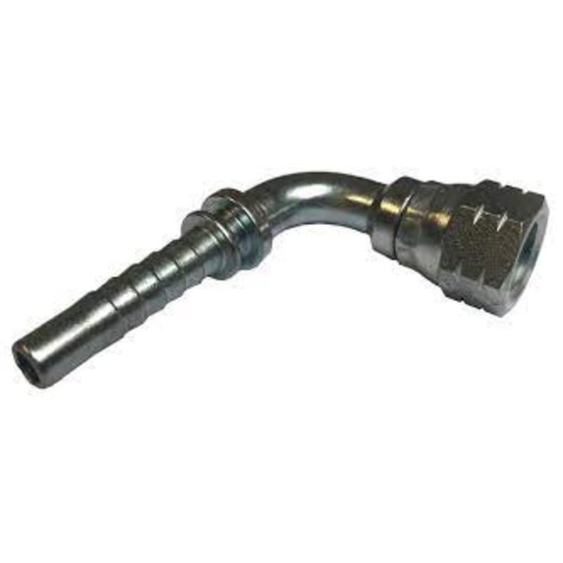 Gates 4EX6FJX90S – 9/16 JIC Female Swept 90 x 1/4 Hose Tail 2 Piece