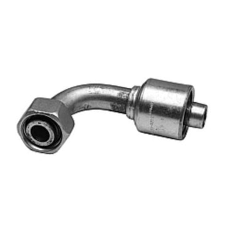 Gates 6G12FDLORX90 – 12L Female 90 Deg x 3/8 Hose Tail Light Series M18 One Piece Insert MegaCrimp Coupling