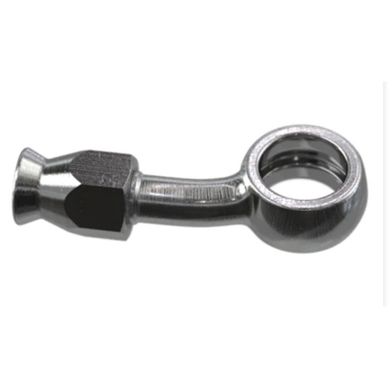 Goodridge 5097-03CH 3/8 x 24 JIC 10MM Chrome 20 Banjo – Side Extended Neck, Re-Usable