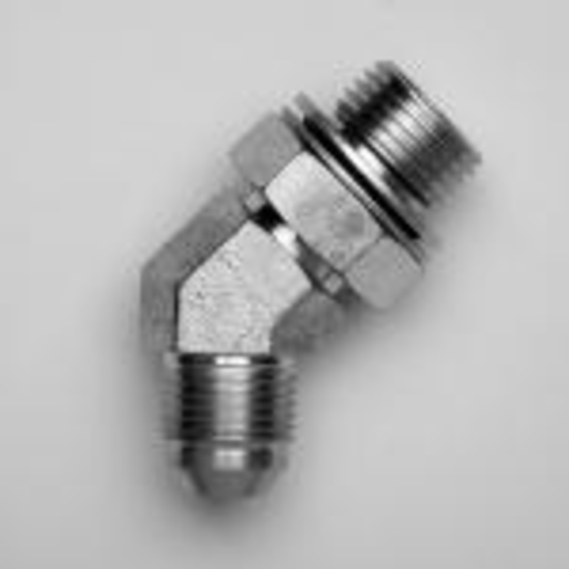 JIC Male x BSP Adjustable Male 45 Degree Compact Elbow Forged