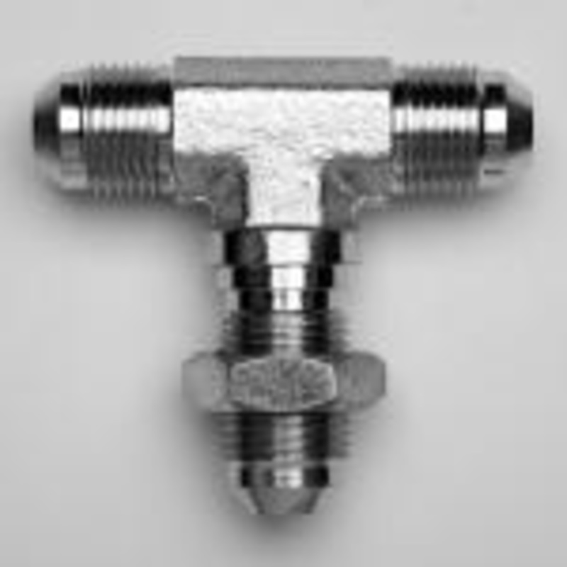 JIC Male x JIC Male x JIC Male Bulkhead C/W Locknut On Branch Tee Forged Adaptor