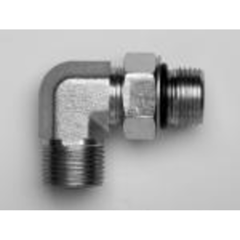 ORFS Male x UNF Adjustable Male 90 Degree Compact Elbow Forged