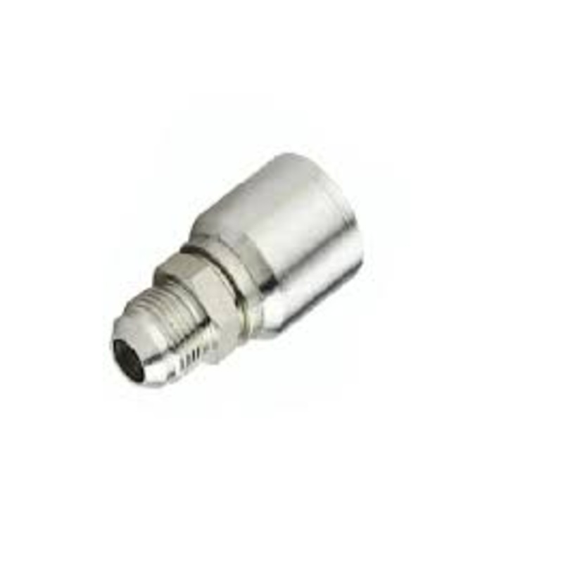 Parker Parkrimp 10348-4-4 7/16 x 20 JIC Male x  1/4 ID Hose Tail 48 Series Medium Pressure