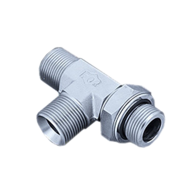 BSP Male x BSP Male x BSP Adjustable Male Tee Square Body