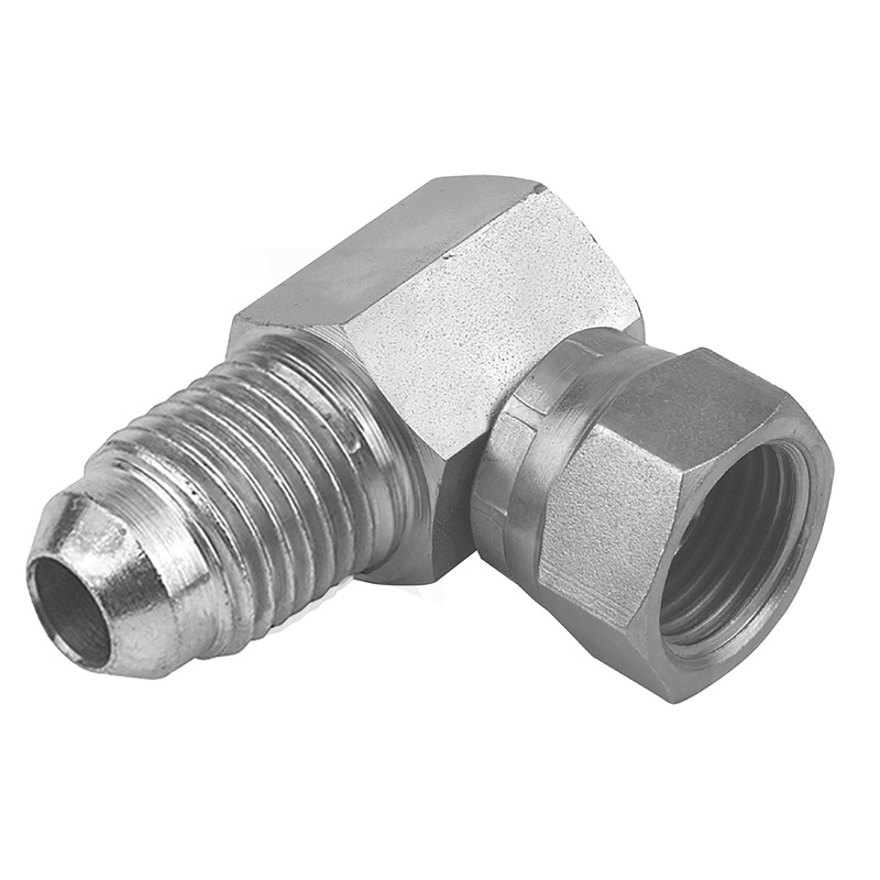 JIC Male x BSP Female 90 Degree Compact Elbow Hexagonal Body
