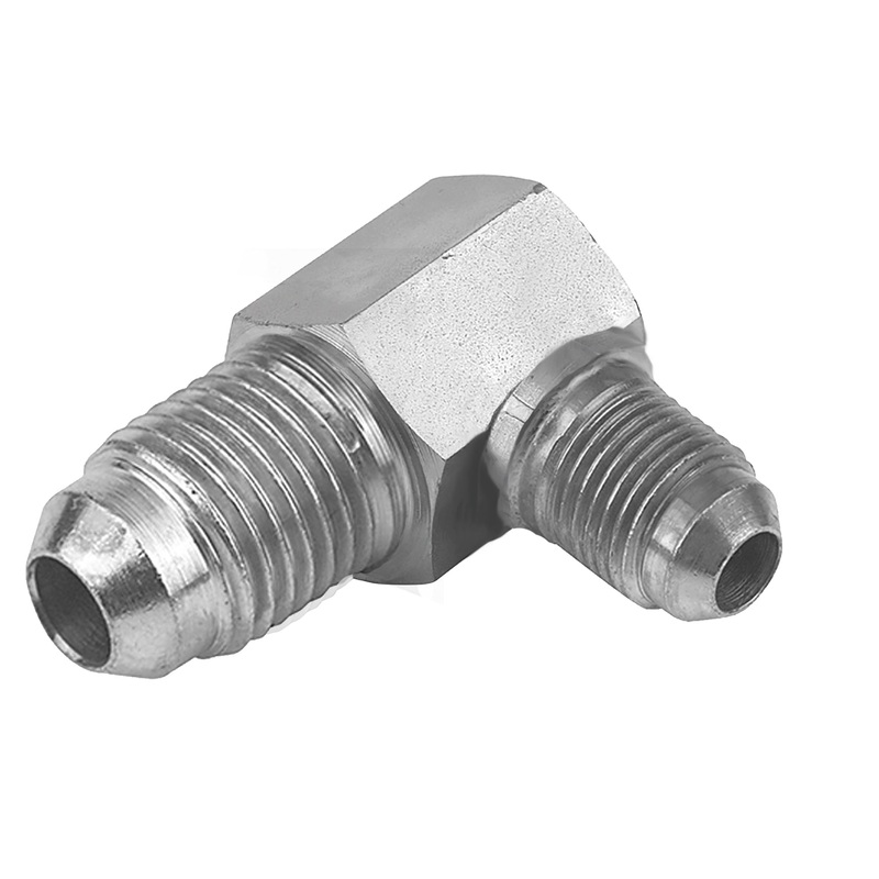 JIC Male x JIC Male 90 Degree Compact Elbow Square Body