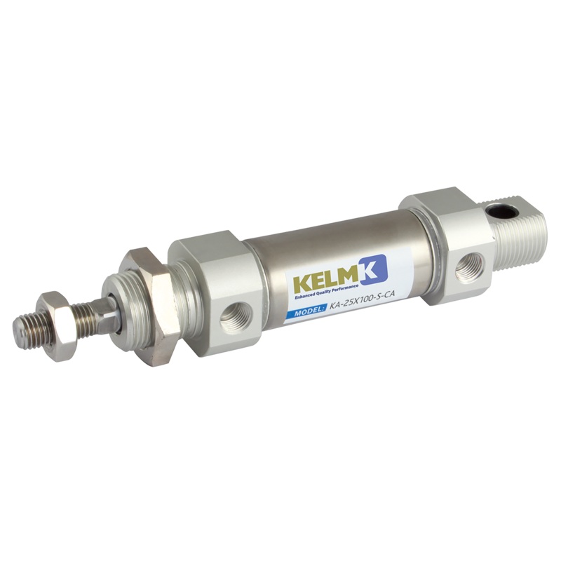 Kelm KA-8X30-S-CA 8mm Bore x 30mm Stroke Magnetic Double Acting Pneumatic Cylinder