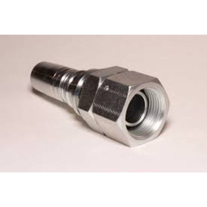 Manuli BSP Straight Female Hose Tail C/W O-Ring (Double Skive) (Thrust Wire Nut) Interlock Plus