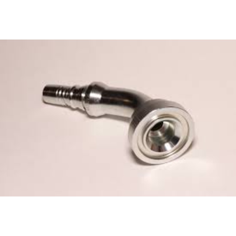 Manuli ISO/SAE Code 62 Flange Swept 45 Deg Hose Tail (Double Skive) Interlock Plus