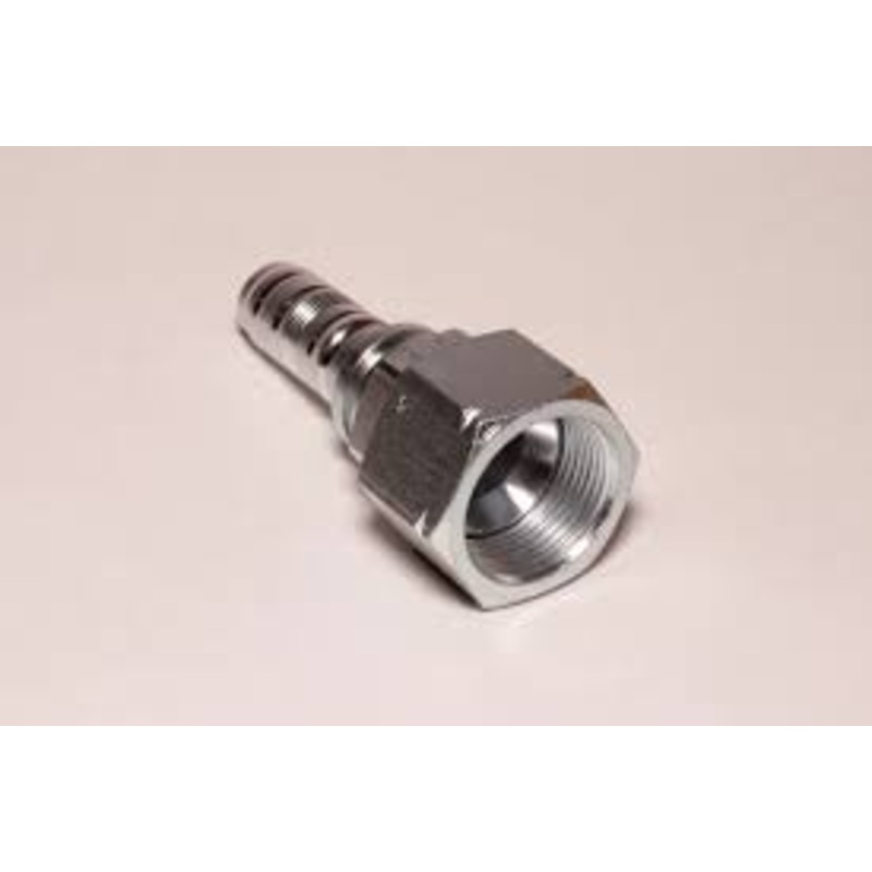 Manuli JIC Straight Female Double Hexagonal Hose Tail (Thrust Wire Nut) Spiralfit