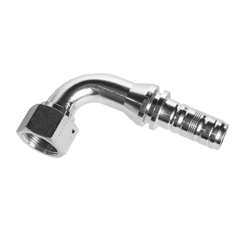 Manuli JIC Swept 90 Deg Hose Tail Spiralfit