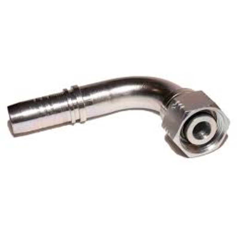 Manuli Metric Heavy Series Swept 90 Deg Hose Tail C/W O-Ring Multifit