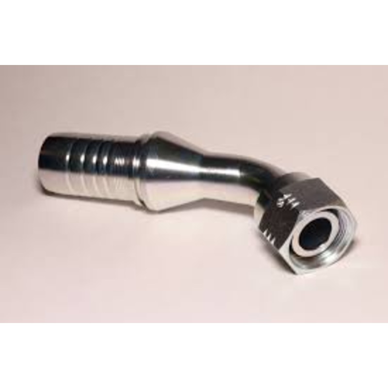 Manuli Metric Light Series Swept 45 Deg Hose Tail C/W O-Ring Multifit