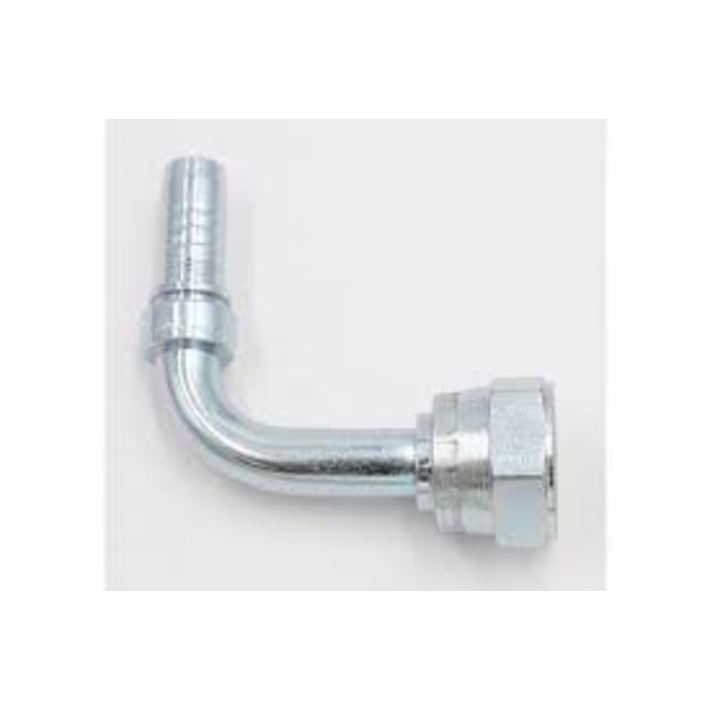 Manuli ORFS Swept 90 Deg Long Drop (Crimped Back-Nut) Hose Tail Multifit