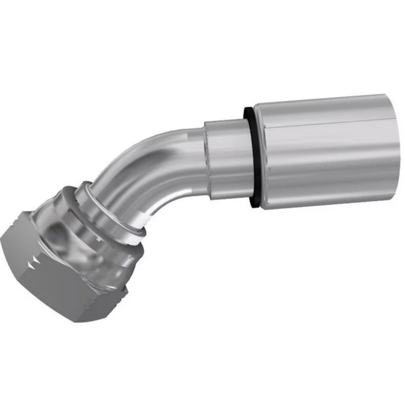 Parker Parkrimp 1B148-4-4 1/4 BSP SW/45 x 1/4 ID Hose Tail 48 Series Medium Pressure