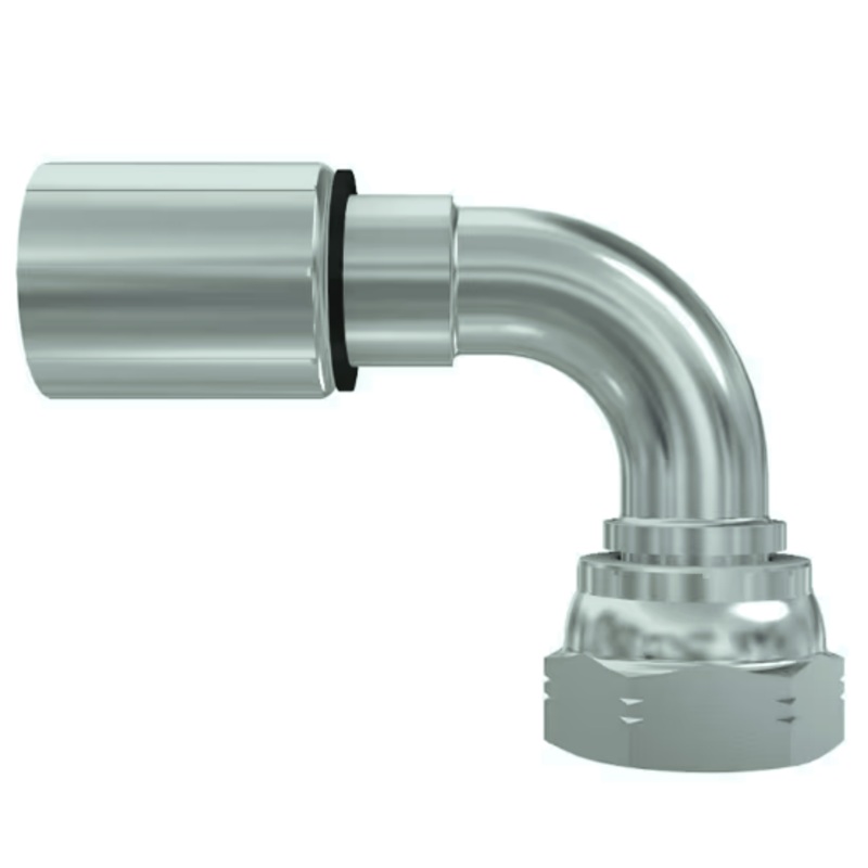 Parker Parkrimp 1B248-4-4 1/4 BSP SW/90 x 1/4 ID Hose Tail 48 Series Medium Pressure