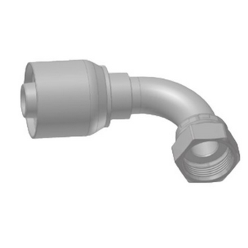 Parker Parkrimp 1J970-16-16-SM 1.7/16 x 12 UNF SW/90 x 1 ID Hose Tail 70 Series High Pressure