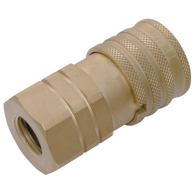 Parker Rectus Tema TE-TIF5010 1/2 FEM BSP x 1/2 Body Flat Faced Coupling Quick Release TIF5000 Series 250 bar Nitrile