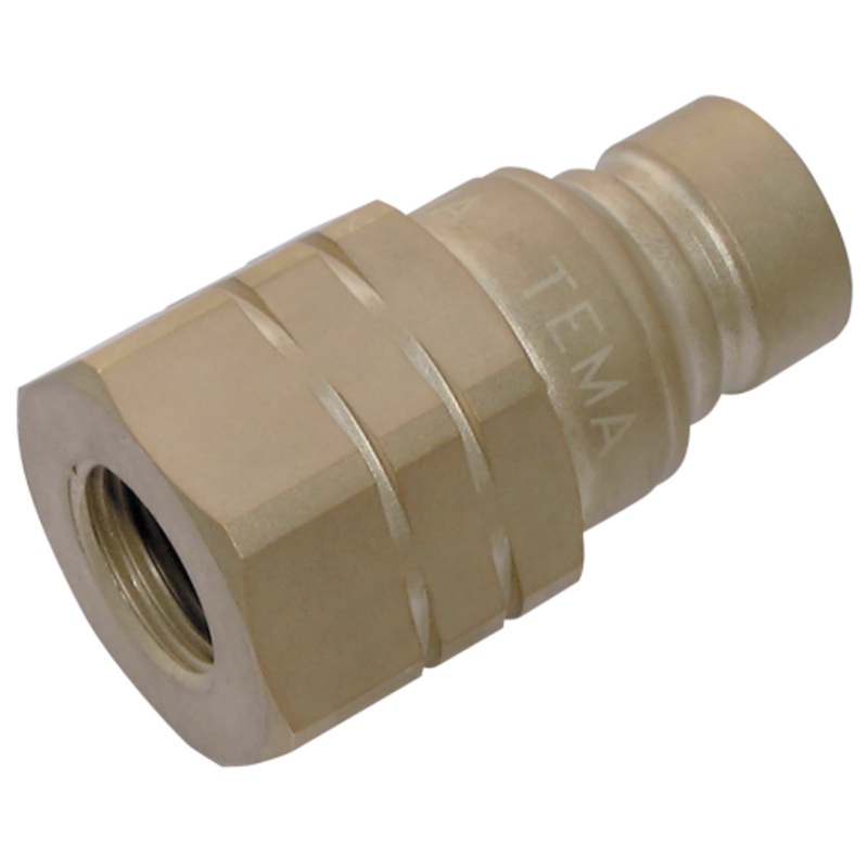 Parker Rectus Tema TE-TIF5020 1/2 FEM BSP x 1/2 Body Flat Faced Probe Quick Release TIF5000 Series 250 bar Nitrile