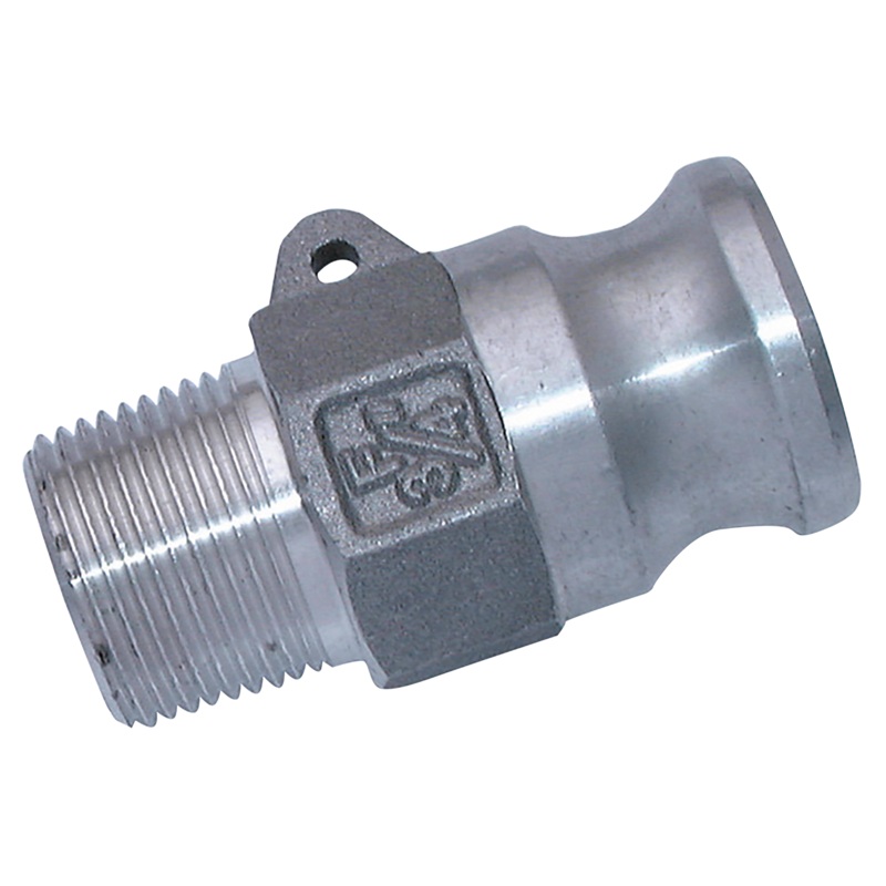 Camlock Aluminium BSPT Male Type F Threaded Plug