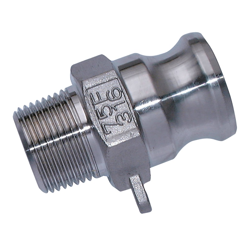 Camlock Stainless Steel NPT Male Type F Threaded Plug
