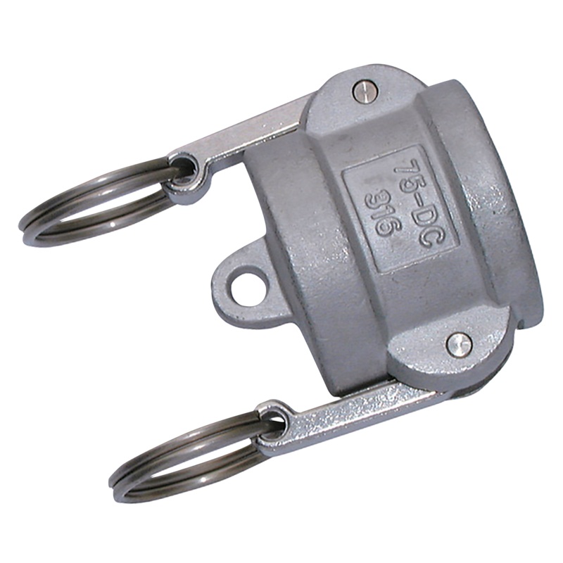 Camlock Stainless Steel Type DC Dust Cap Lever Stop