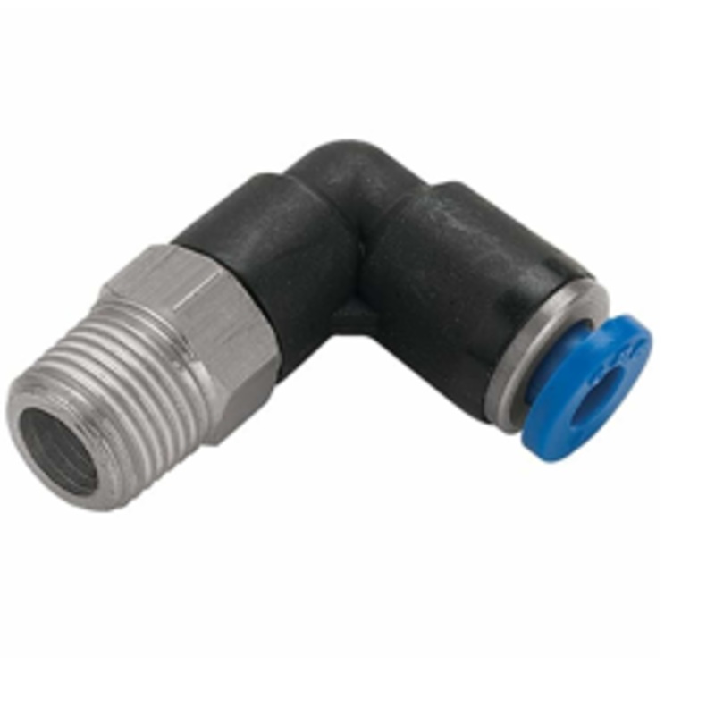 NPT Male Stud Elbow x Tube Metal Pneumatic Push-In Fitting