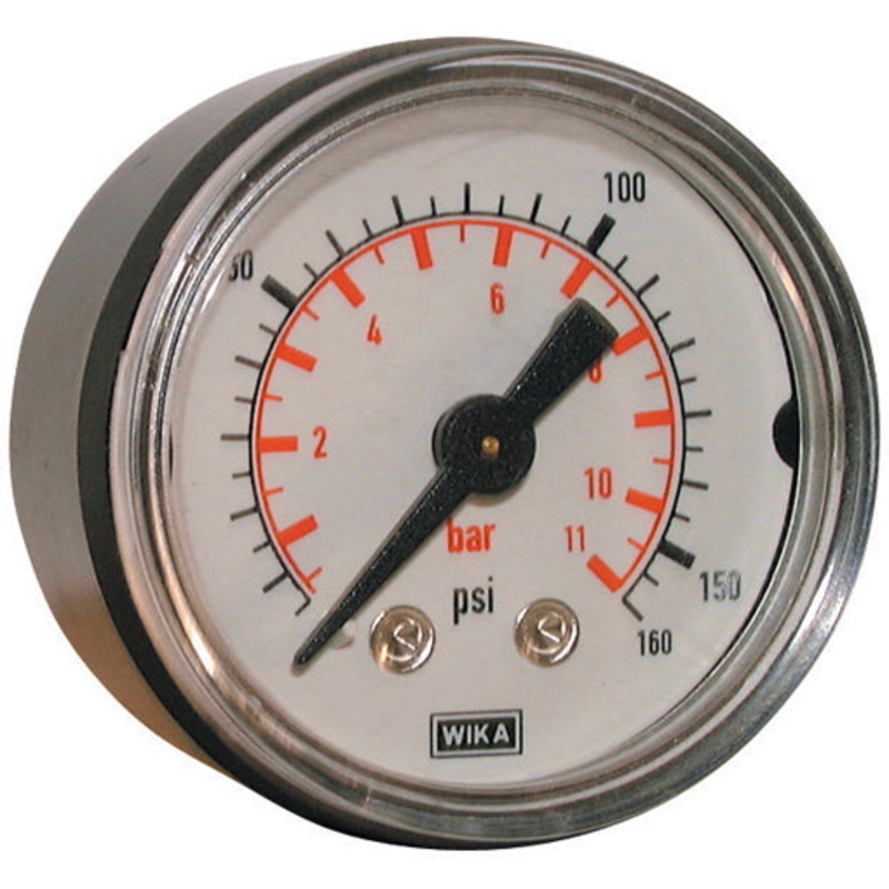 Wika WG50-18R-2.5 – 0-2.5 BAR 50mm Face 1/8 BSPT Male Back ABS Pressure Gauge