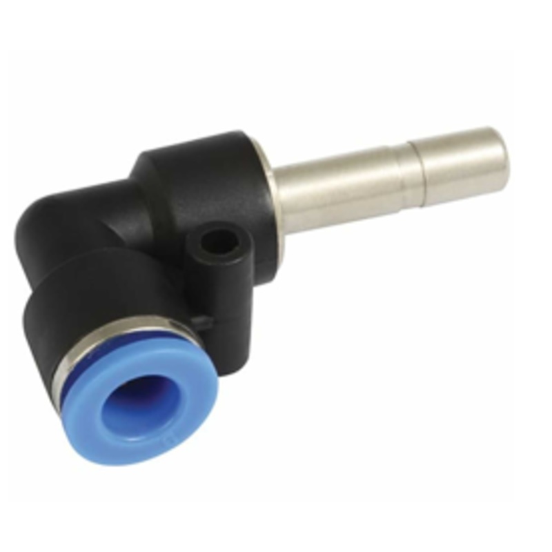 Elbow Stem x Tube Connector Metal Pneumatic Push-In Fitting