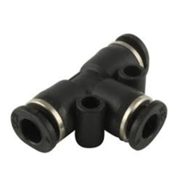 Equal Tee Tube x Tube Connector Micro Metal Pneumatic Push-In Fitting