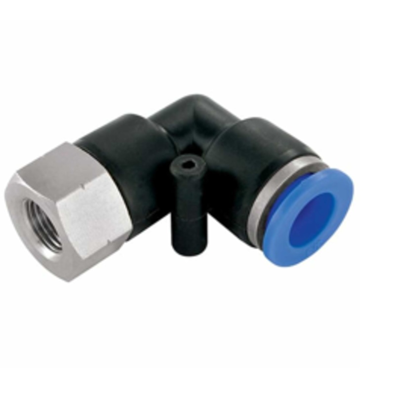 NPT Female Stud Elbow x Tube Metal Imperial Pneumatic Push-In Fitting