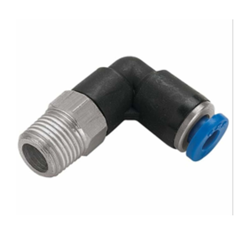 NPT Male Stud Elbow x Tube Metal Imperial Pneumatic Push-In Fitting