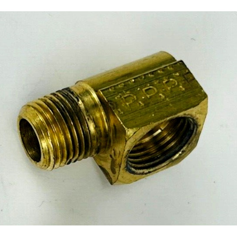 Parker Legris X249IFHD-5-2 Brass Connector 90 Degree Inverted Flare Elbow 1/4 Tube x 1/8 NPTF Male