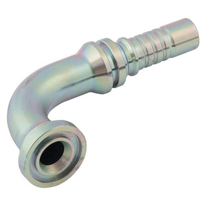 Danfoss Eaton Aeroquip 1W16FHB12 1 Flange SW/90 6000 PSI x 3/4 ID Hose Tail Fitting