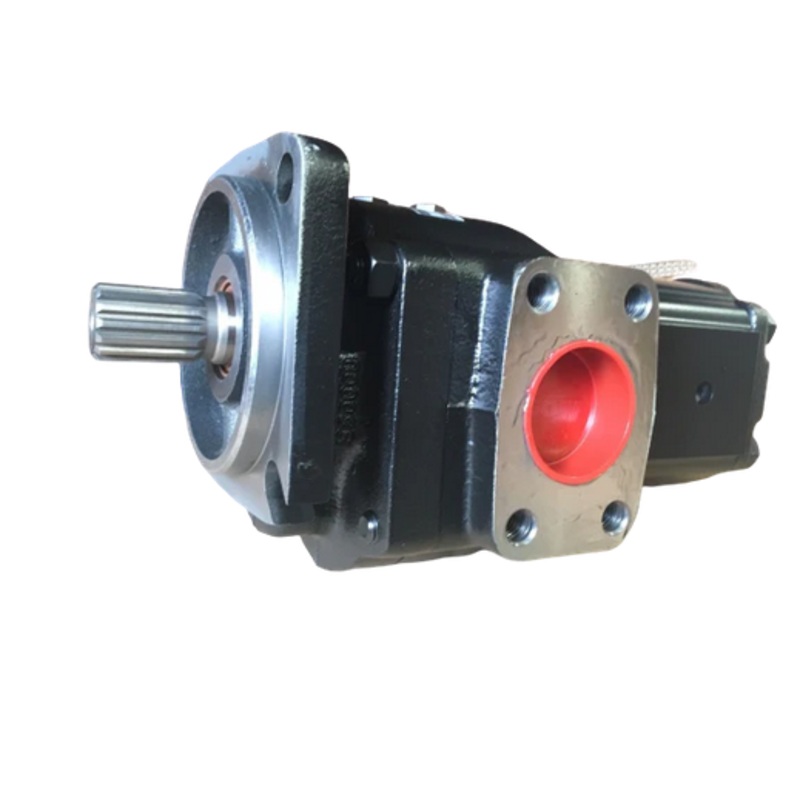 Parker Hannifin 6111153M91 Massey Ferguson Terex Twin Hydraulic Pump 37 + 37 CC/REV