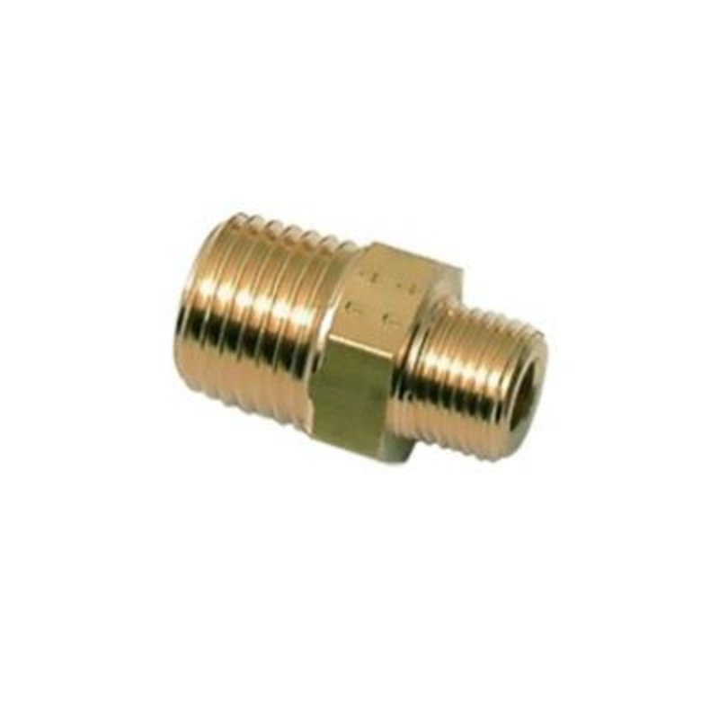 Parker Legris 01211413 1/4 BSPT Male x 1/4 NPT Male Brass Adaptor