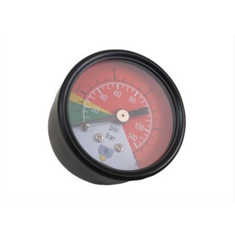 MP Filtri BVA14P01 43mm Red & Green Filter Clogging Indicator Gauge 1/8 BSP Rear Mounted