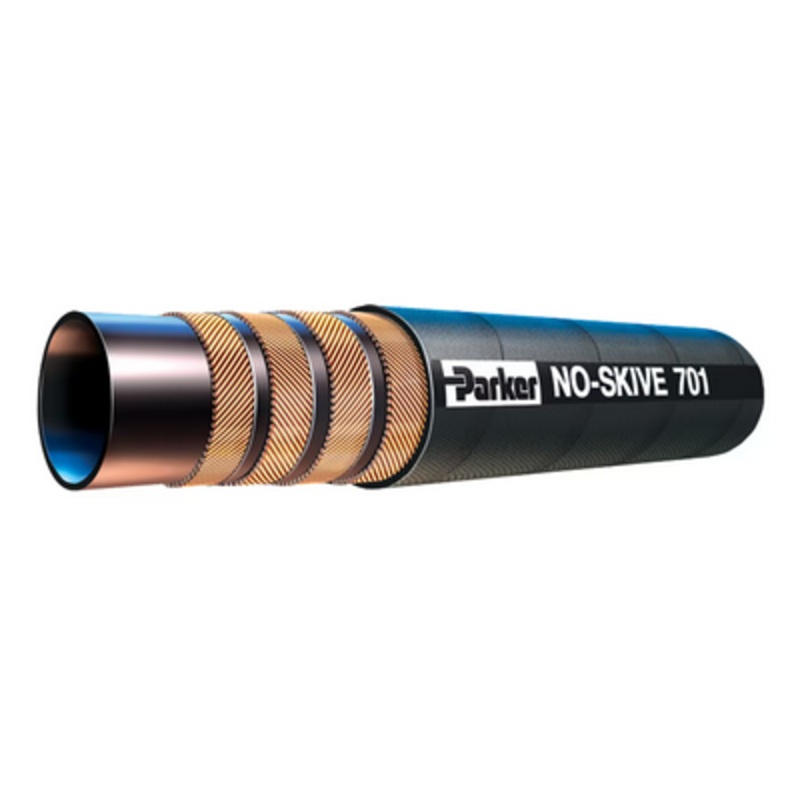 Parker 701-16 – 4SP 4 Wire Multispiral 1 ID Hydraulic Hose High Pressure Parkrimp No-Skive 4000 PSI ISO 3862 EN856