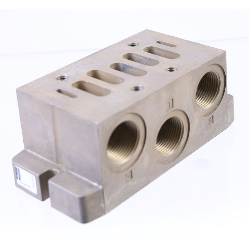 Parker P2N-JS516SD Sub Base VDMA 3/4 BSP Bottom Ported Manifold ISOMAX