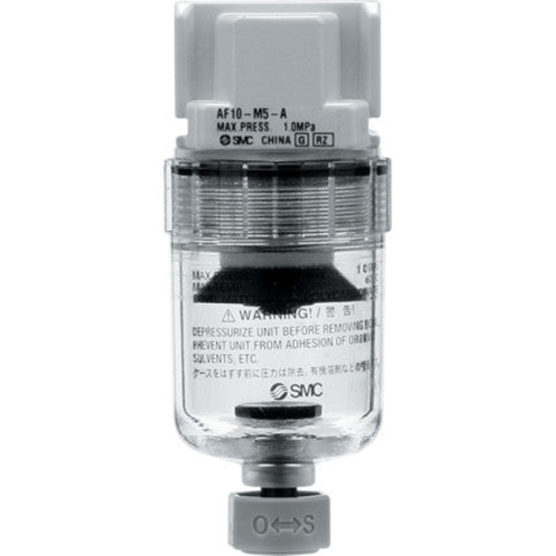 SMC AF10-M5-A Pneumatic Manual Modular Air Filter 5m M5 Automatic