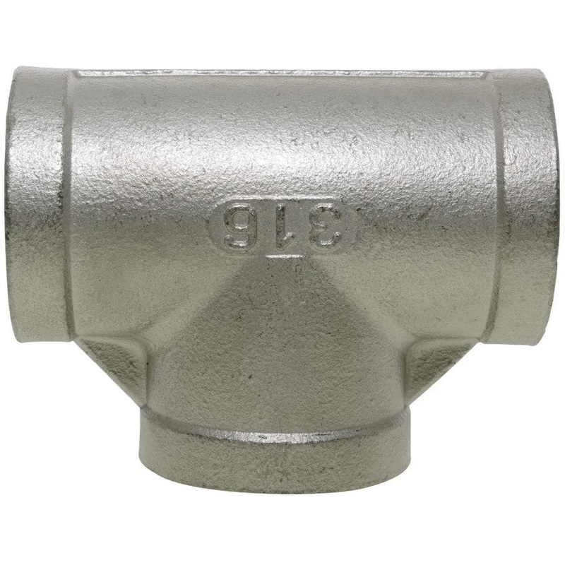 BSP Female Equal Tee 150lb 316 Stainless Steel Pipe Fitting