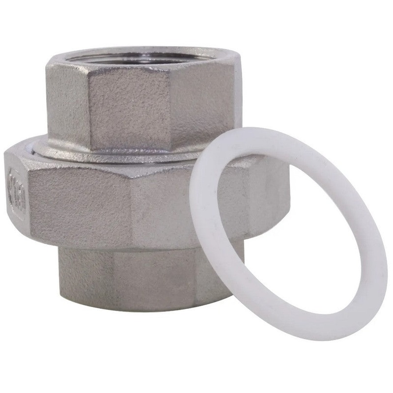 BSP Flat Face Female Union PTFE Seal 150lb 316 Stainless Steel Pipe Fitting
