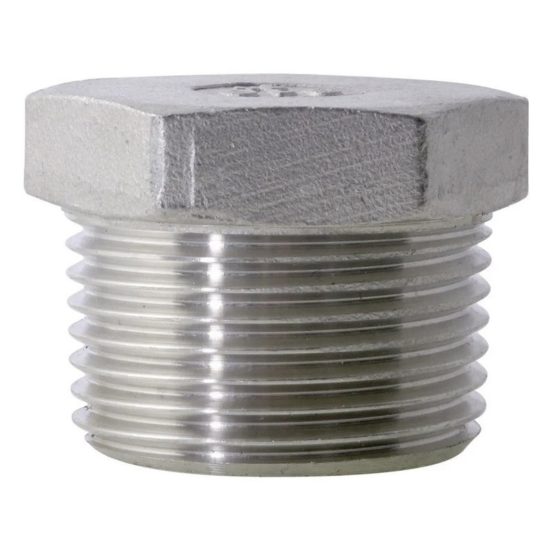 BSPT Hexagon Plug 150lb 316 Stainless Steel Pipe Fitting