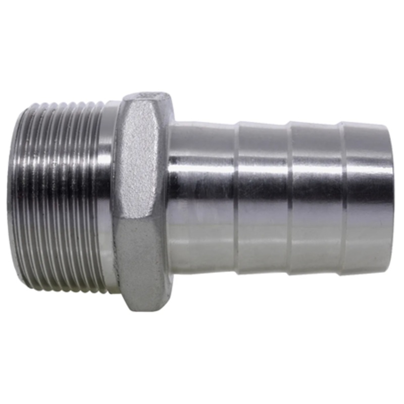 BSPT Male Hose Tail 150lb 316 Stainless Steel Pipe Fitting