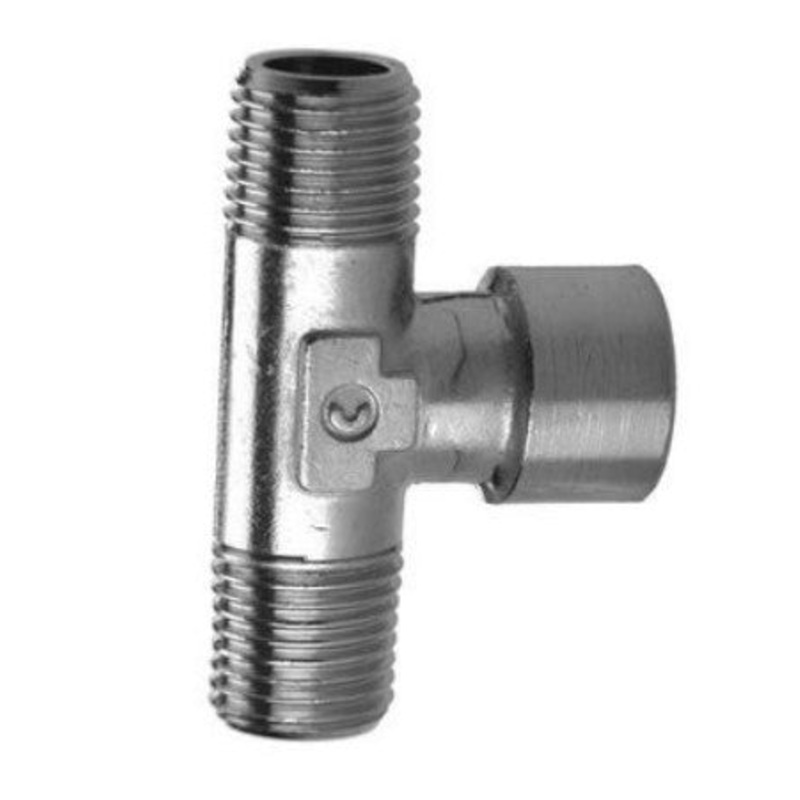 Camozzi 2090  3/8 BSPT Male – 3/8 BSPT Male – 3/8 BSP Female On Branch Tee