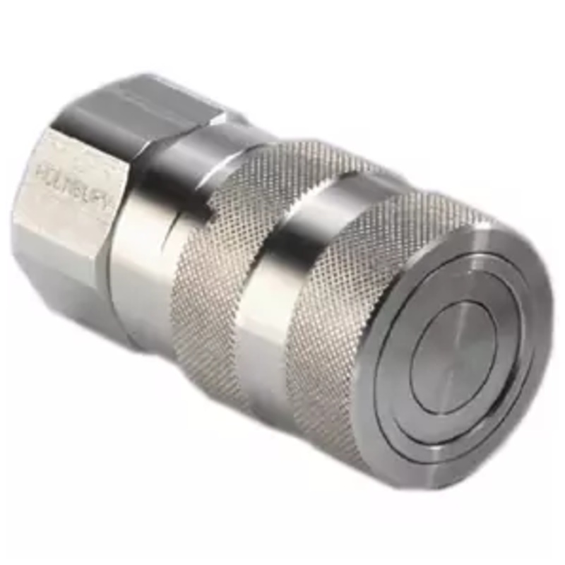 Holmbury HSS19-F-16G-V – 1 BSP Female Flat Face Quick Release Coupling 3/4 Body ISO16028 Stainless Steel