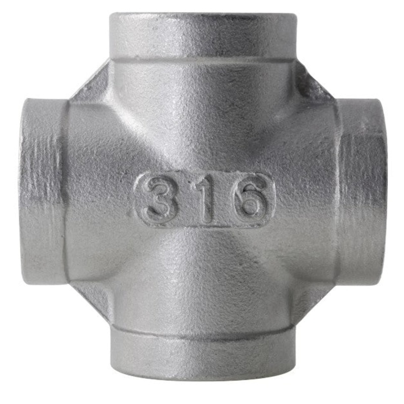 NPT Female Equal Cross 150LB Fitting 316 Stainless Steel Pipe Fitting