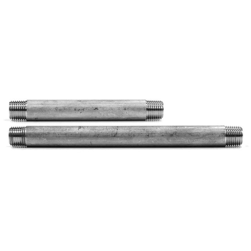 NPT Male Barrel Nipple Extended Lengths 150LB 316 Stainless Steel Pipe Fitting